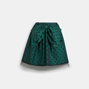 Coach Flocked Taffeta Skirt Size 10
